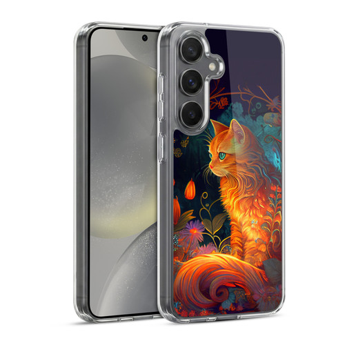 JK Stewart Art Cat Soft Gel Case for Samsung Galaxy S24 5G