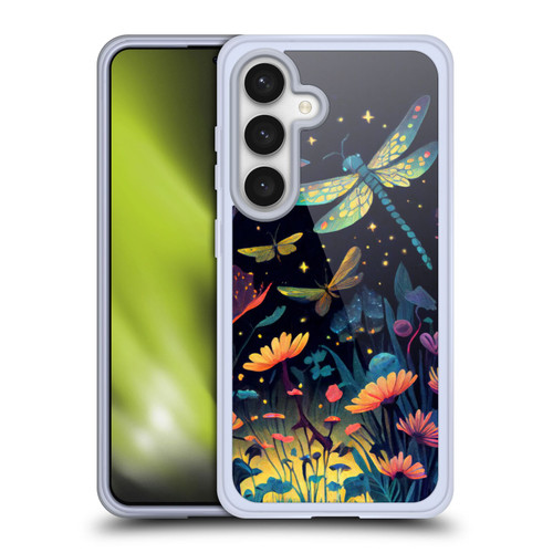 JK Stewart Art Dragonflies In Night Garden Soft Gel Case for Samsung Galaxy S24 5G