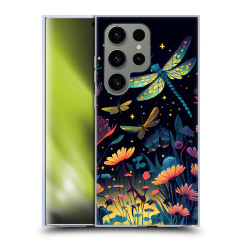 JK Stewart Art Dragonflies In Night Garden Soft Gel Case for Samsung Galaxy S24 Ultra 5G