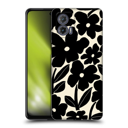 Gabriela Thomeu Retro Black And White Groovy Soft Gel Case for Motorola Moto G73 5G