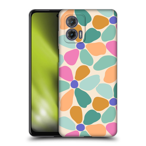 Gabriela Thomeu Retro Colorful Flowers Soft Gel Case for Motorola Moto G73 5G
