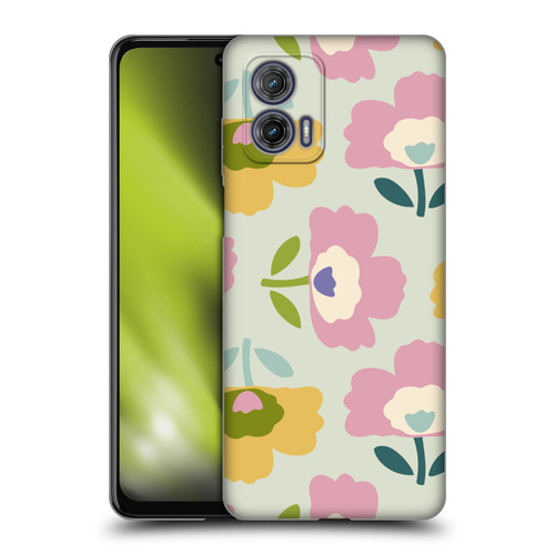 Gabriela Thomeu Retro Scandinavian Floral Soft Gel Case for Motorola Moto G73 5G