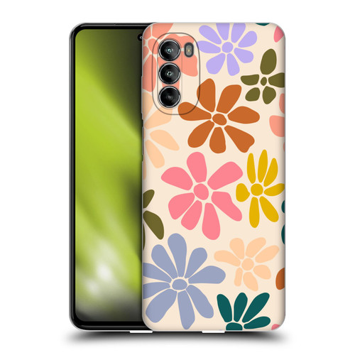 Gabriela Thomeu Retro Rainbow Color Floral Soft Gel Case for Motorola Moto G82 5G