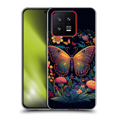 JK Stewart Art Butterfly In Night Garden Soft Gel Case for Xiaomi 13 5G