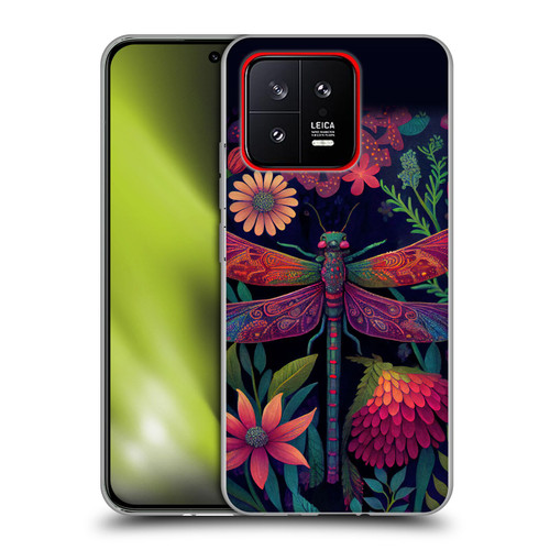 JK Stewart Art Dragonfly Purple Soft Gel Case for Xiaomi 13 5G