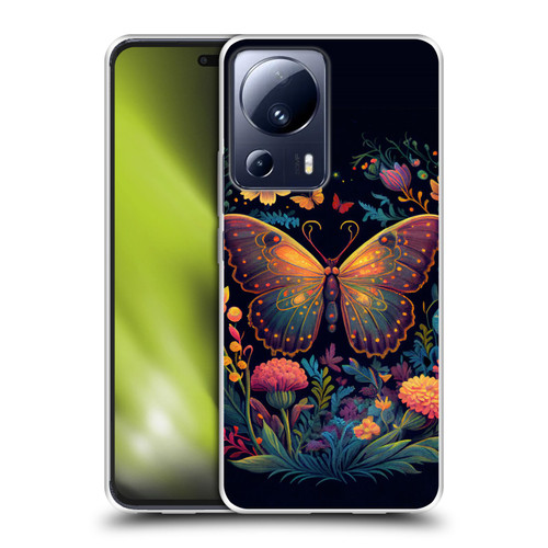 JK Stewart Art Butterfly In Night Garden Soft Gel Case for Xiaomi 13 Lite 5G