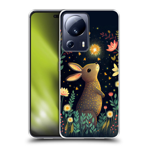 JK Stewart Art Rabbit Catching Falling Star Soft Gel Case for Xiaomi 13 Lite 5G