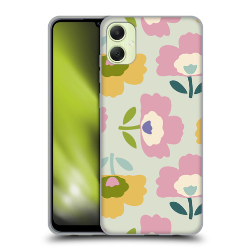 Gabriela Thomeu Retro Scandinavian Floral Soft Gel Case for Samsung Galaxy A05