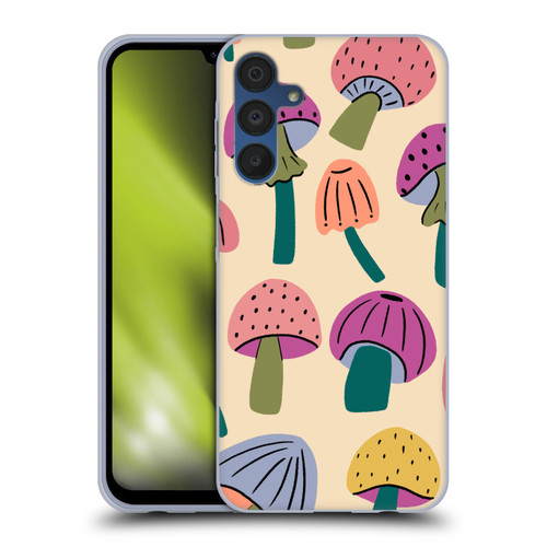 Gabriela Thomeu Retro Magic Mushroom Soft Gel Case for Samsung Galaxy A15