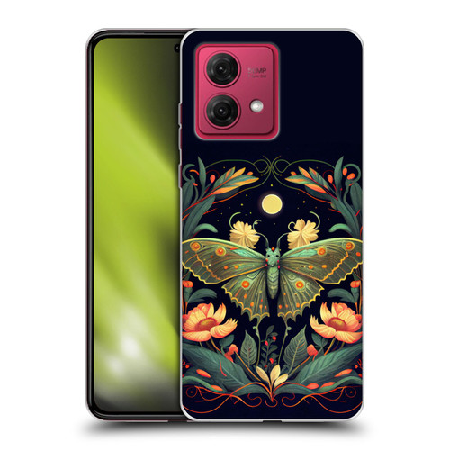 JK Stewart Graphics Lunar Moth Night Garden Soft Gel Case for Motorola Moto G84 5G