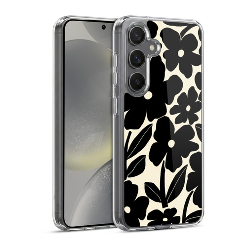 Gabriela Thomeu Retro Black And White Groovy Soft Gel Case for Samsung Galaxy S24 5G & MagSafe