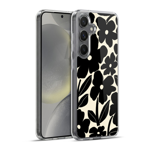 Gabriela Thomeu Retro Black And White Groovy Soft Gel Case for Samsung Galaxy S24+ 5G & MagSafe