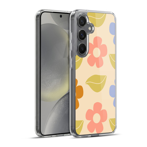 Gabriela Thomeu Retro Flower Vibe Vintage Pattern Soft Gel Case for Samsung Galaxy S24+ 5G & MagSafe