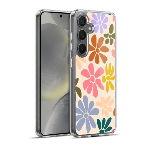 Gabriela Thomeu Retro Rainbow Color Floral Soft Gel Case for Samsung Galaxy S24+ 5G & MagSafe