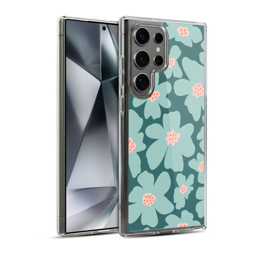 Gabriela Thomeu Retro Daisy Green Soft Gel Case for Samsung Galaxy S24 Ultra 5G & MagSafe