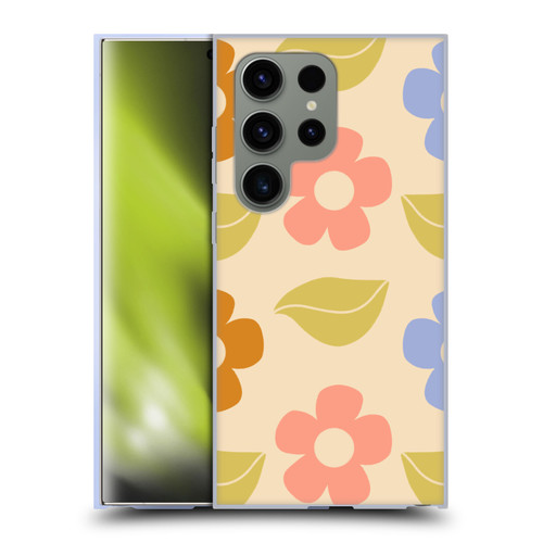 Gabriela Thomeu Retro Flower Vibe Vintage Pattern Soft Gel Case for Samsung Galaxy S24 Ultra 5G