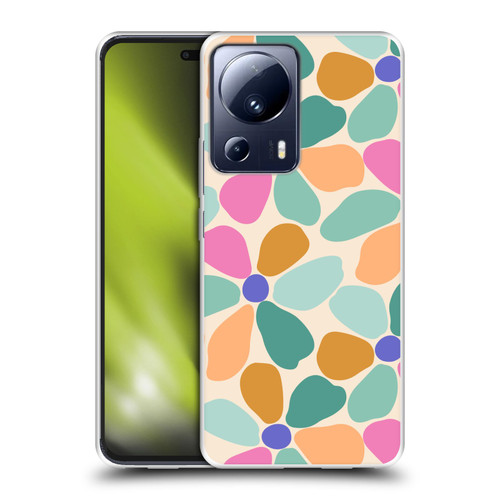 Gabriela Thomeu Retro Colorful Flowers Soft Gel Case for Xiaomi 13 Lite 5G