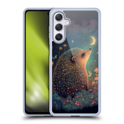 JK Stewart Graphics Hedgehog Looking Up At Stars Soft Gel Case for Samsung Galaxy M54 5G
