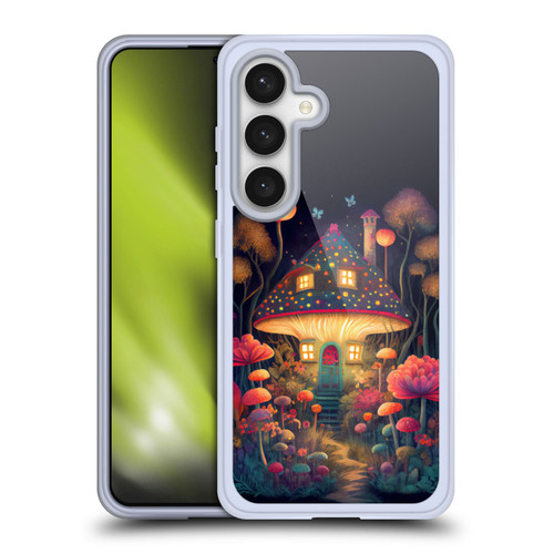 JK Stewart Graphics Mushroom Cottage Night Garden Soft Gel Case for Samsung Galaxy S24 5G