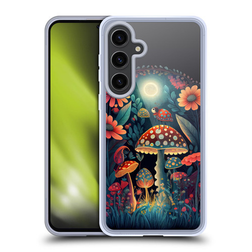 JK Stewart Graphics Ladybug On Mushroom Soft Gel Case for Samsung Galaxy S24+ 5G