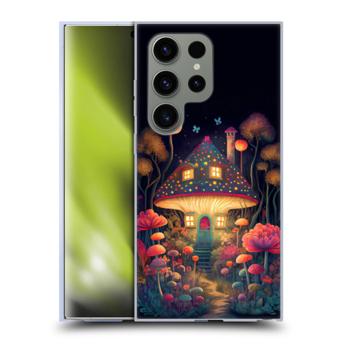 JK Stewart Graphics Mushroom Cottage Night Garden Soft Gel Case for Samsung Galaxy S24 Ultra 5G