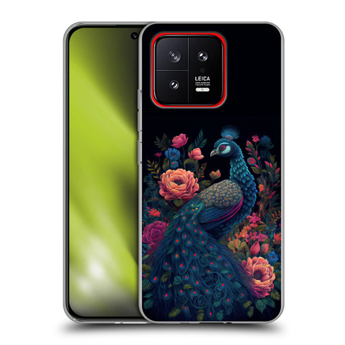 JK Stewart Graphics Peacock In Night Garden Soft Gel Case for Xiaomi 13 5G