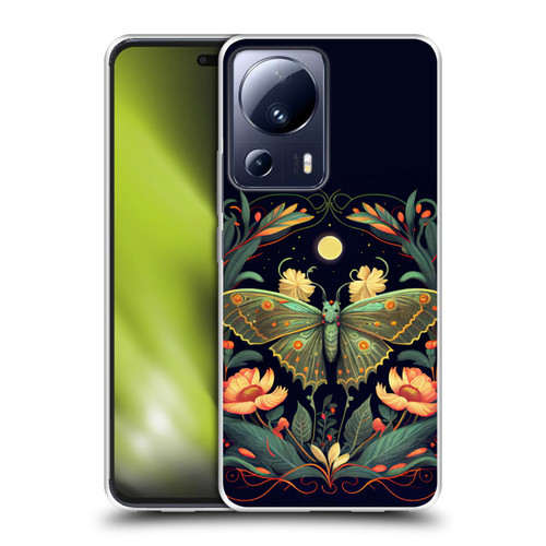 JK Stewart Graphics Lunar Moth Night Garden Soft Gel Case for Xiaomi 13 Lite 5G