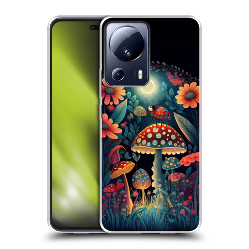 JK Stewart Graphics Ladybug On Mushroom Soft Gel Case for Xiaomi 13 Lite 5G