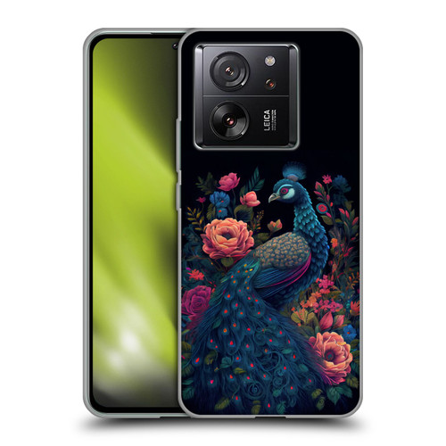 JK Stewart Graphics Peacock In Night Garden Soft Gel Case for Xiaomi 13T 5G / 13T Pro 5G