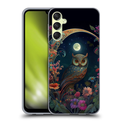 JK Stewart Key Art Owl Soft Gel Case for Samsung Galaxy A24 4G / M34 5G