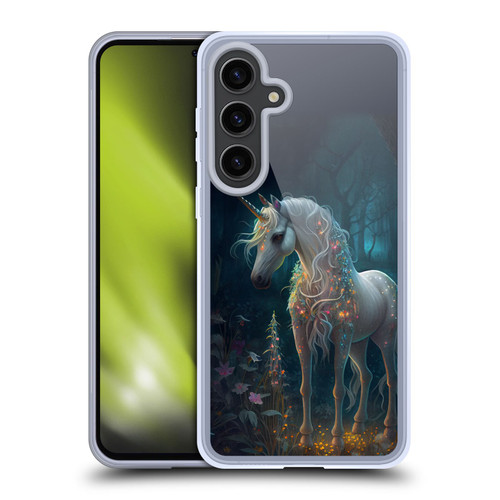 JK Stewart Key Art Unicorn Soft Gel Case for Samsung Galaxy S24+ 5G