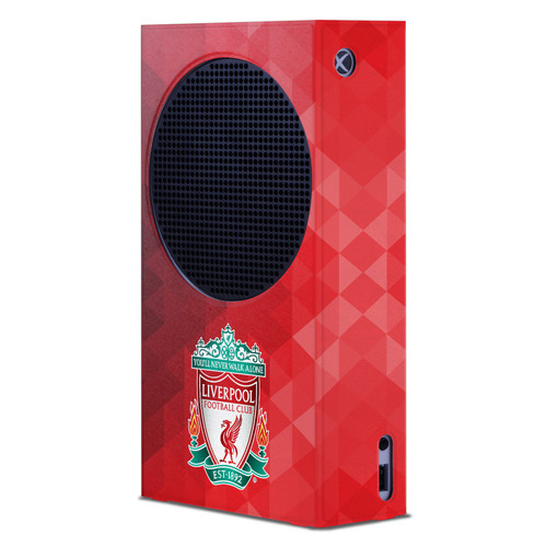 Liverpool Football Club Art Crest Red Geometric Game Console Wrap Case Cover for Microsoft Xbox Series S Console