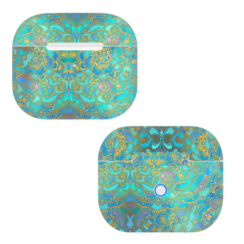 Micklyn Le Feuvre Assorted Sapphire and Jade Vinyl Sticker Skin Decal Cover for Apple AirPods 3 3rd Gen Charging Case