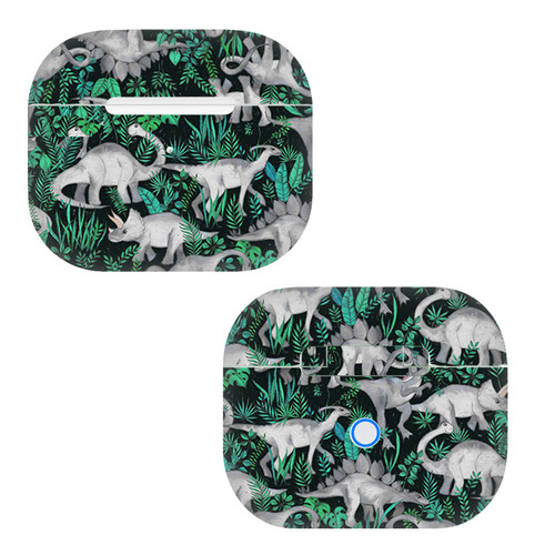 Micklyn Le Feuvre Assorted Dinosaur Jungle Vinyl Sticker Skin Decal Cover for Apple AirPods 3 3rd Gen Charging Case