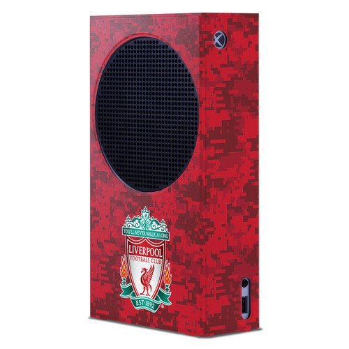 Liverpool Football Club Art Crest Red Camouflage Game Console Wrap Case Cover for Microsoft Xbox Series S Console
