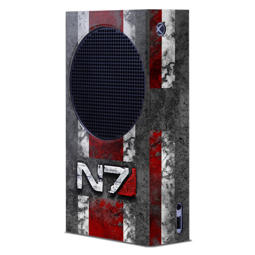 EA Bioware Mass Effect Graphics N7 Logo Distressed Game Console Wrap Case Cover for Microsoft Xbox Series S Console