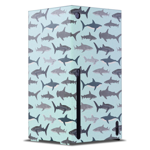 Andrea Lauren Design Art Mix Sharks Game Console Wrap Case Cover for Microsoft Xbox Series X