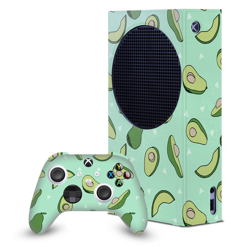 Andrea Lauren Design Art Mix Avocado Game Console Wrap and Game Controller Skin Bundle for Microsoft Series S Console & Controller