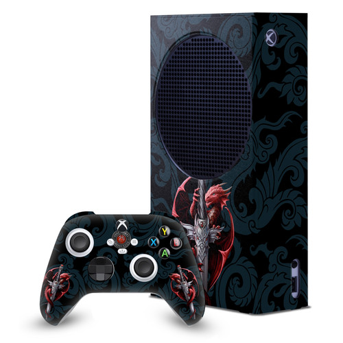 Anne Stokes Art Mix Dragon Dagger Game Console Wrap and Game Controller Skin Bundle for Microsoft Series S Console & Controller