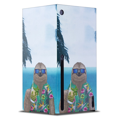 Barruf Art Mix Sloth In Summer Game Console Wrap Case Cover for Microsoft Xbox Series X