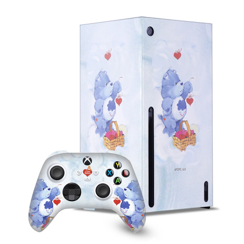 Care Bears Classic Grumpy Game Console Wrap and Game Controller Skin Bundle for Microsoft Series X Console & Controller