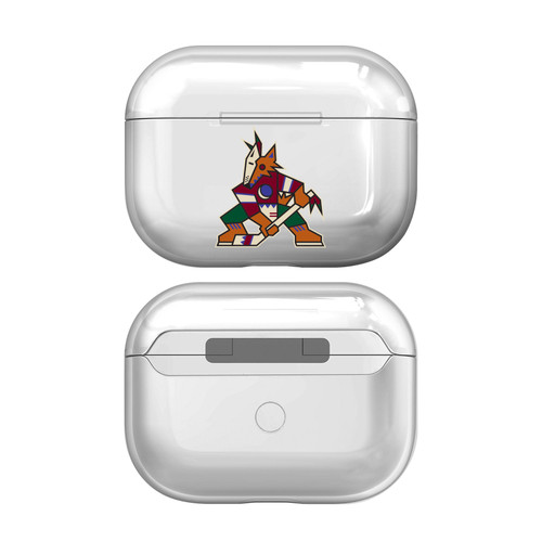 NHL Team Logo 1 Arizona Coyotes Clear Hard Crystal Cover Case for Apple AirPods Pro 2 Charging Case