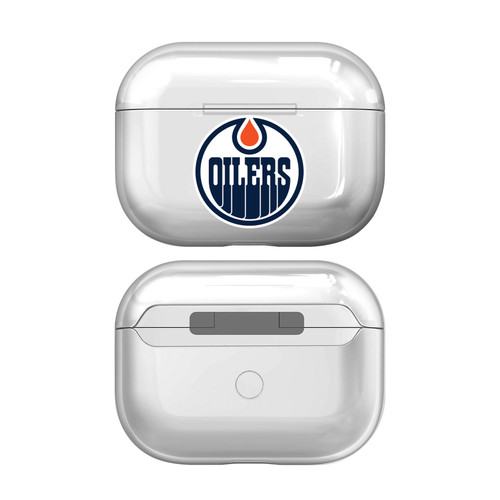 NHL Team Logo 1 Edmonton Oilers Clear Hard Crystal Cover Case for Apple AirPods Pro 2 Charging Case