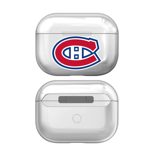 NHL Team Logo 1 Montreal Canadiens Clear Hard Crystal Cover Case for Apple AirPods Pro 2 Charging Case