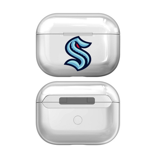 NHL Team Logo Seattle Kraken Clear Hard Crystal Cover Case for Apple AirPods Pro 2 Charging Case