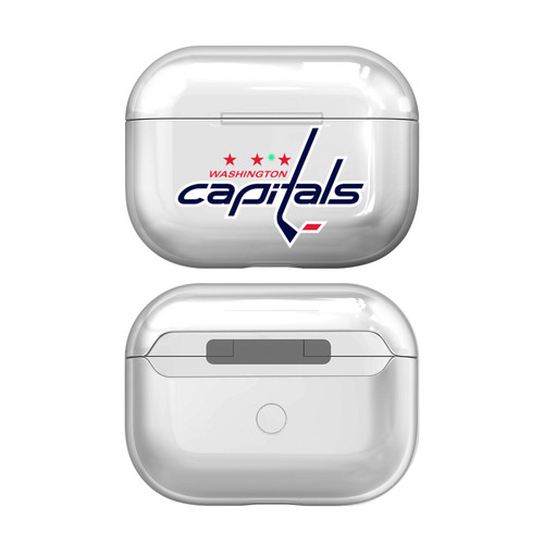 NHL Team Logo Washington Capitals Clear Hard Crystal Cover Case for Apple AirPods Pro 2 Charging Case