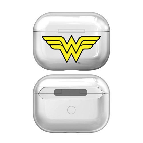 Wonder Woman DC Comics Logos Classic Clear Hard Crystal Cover Case for Apple AirPods Pro 2 Charging Case