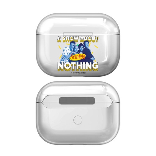 Seinfeld Graphics A Show About Nothing Clear Hard Crystal Cover Case for Apple AirPods Pro 2 Charging Case