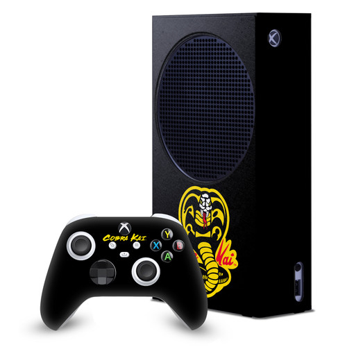 Cobra Kai Iconic Classic Logo Game Console Wrap and Game Controller Skin Bundle for Microsoft Series S Console & Controller