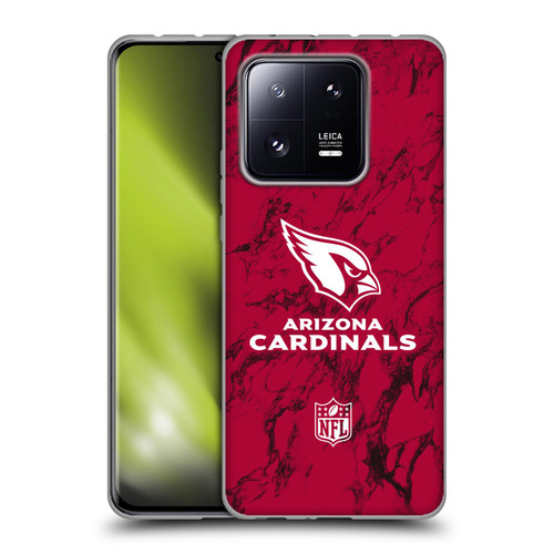 NFL Arizona Cardinals Graphics Coloured Marble Soft Gel Case for Xiaomi 13 Pro 5G